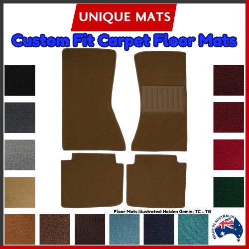 TST Moulded Carpet Set For Holden Gemini TX/TC/TD (1st Gen) 1975-1979 - Front & Rear With Heel Pad - Made In Australia 8 thumbnail image
