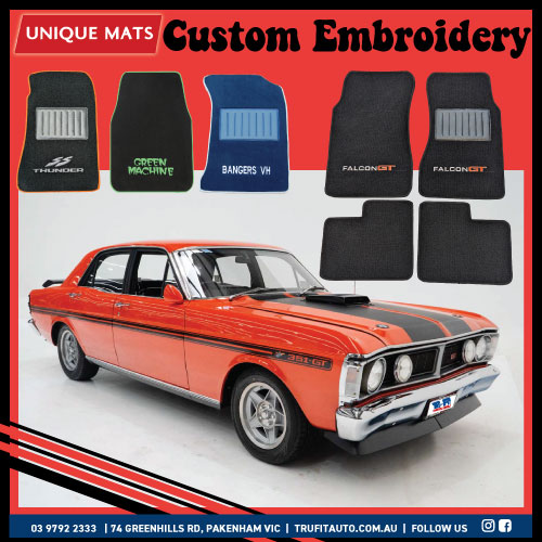 CUSTOM MATS WITH EMBROIDERY