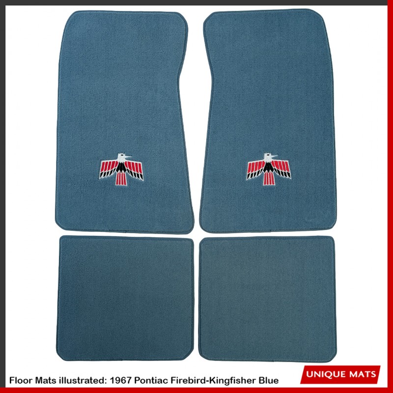 Pontiac Firebird / Tran Am 1967 - 1969 Custom Fit Mats with Bird Embroidery