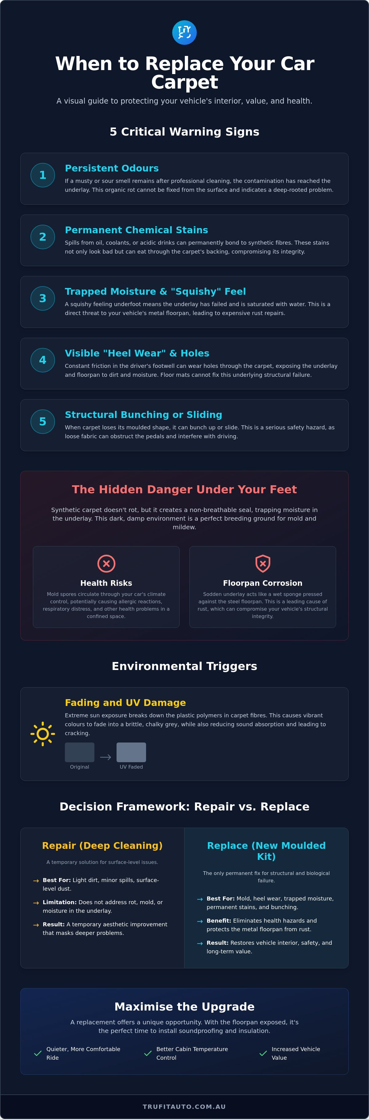 When to replace car carpet
